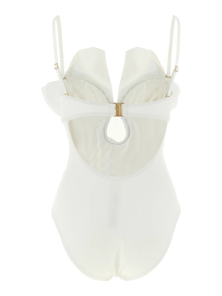 White Polyamide One-Piece Swimsuit alternative