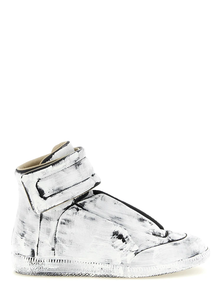 Bicolor Calfskin Athletic Sneakers
