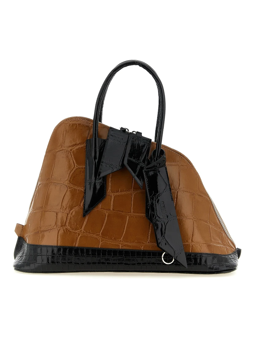 Brown Calf Leather Bos Taurus Handbag