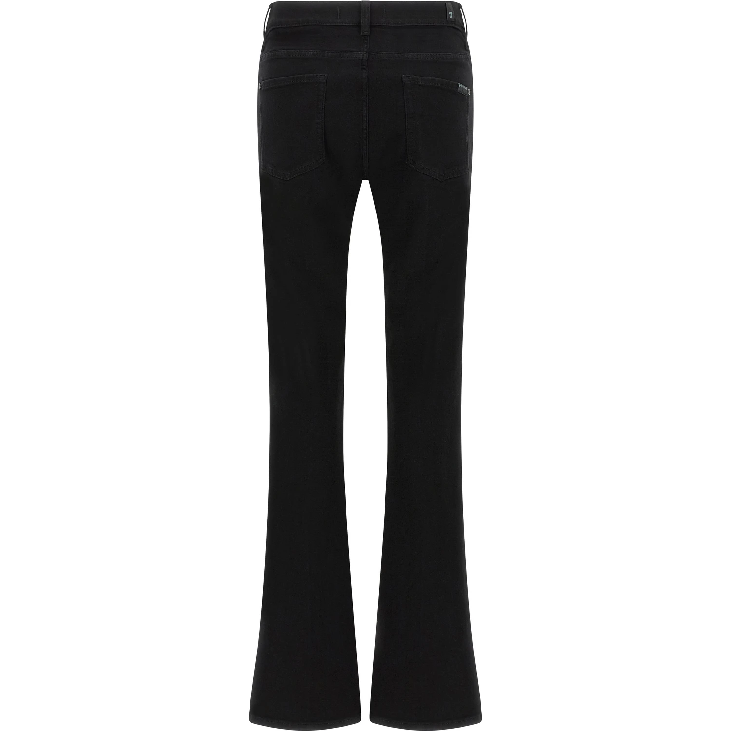 Black Cotton Bootcut Jeans