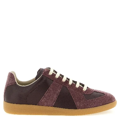 Bordeaux Calfskin Low Top Sneakers