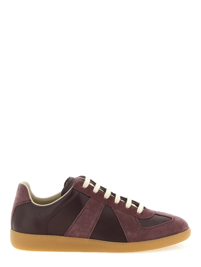 Bordeaux Calfskin Low Top Sneakers