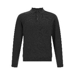Bicolor Virgin Wool Polo Shirt