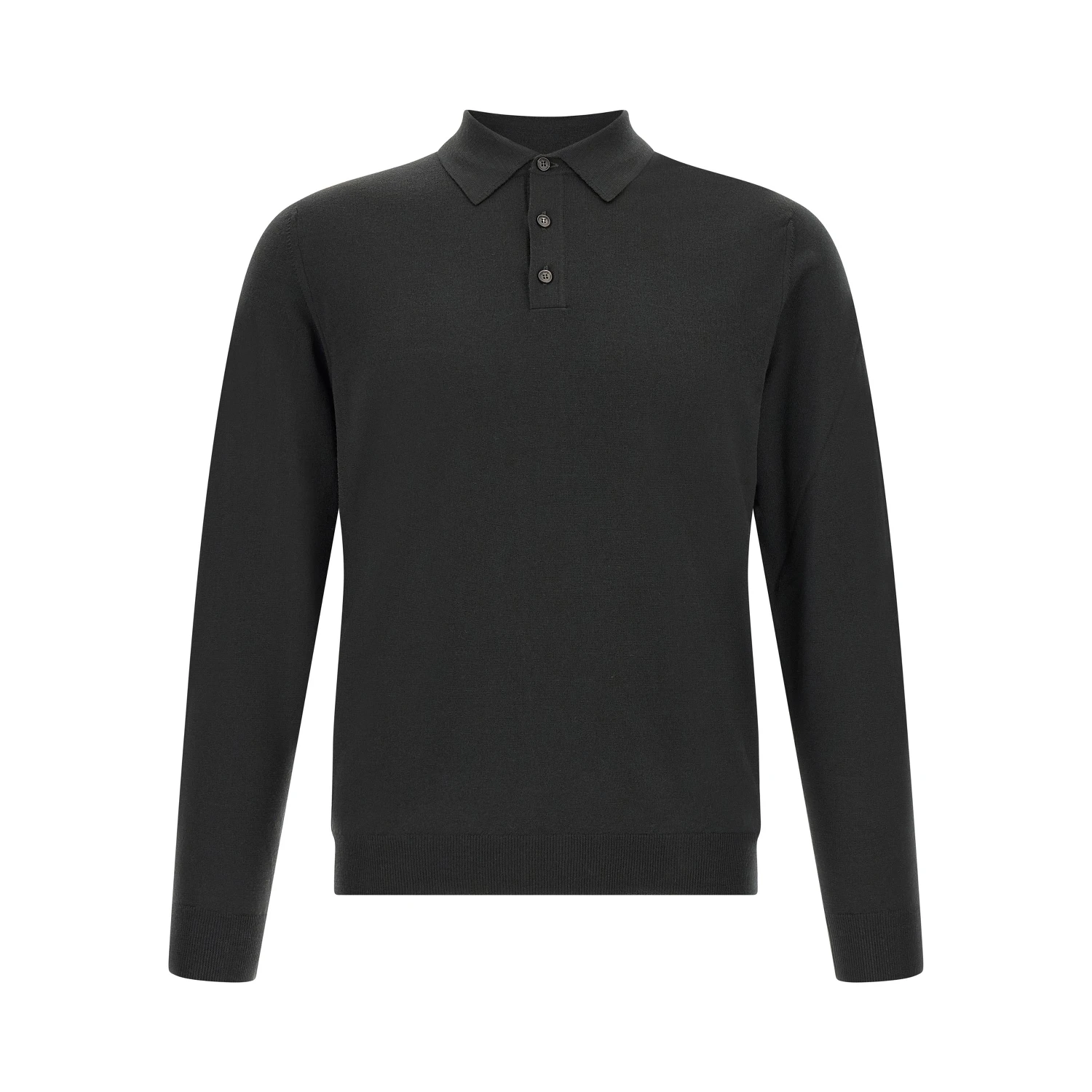Bicolor Virgin Wool Polo Shirt