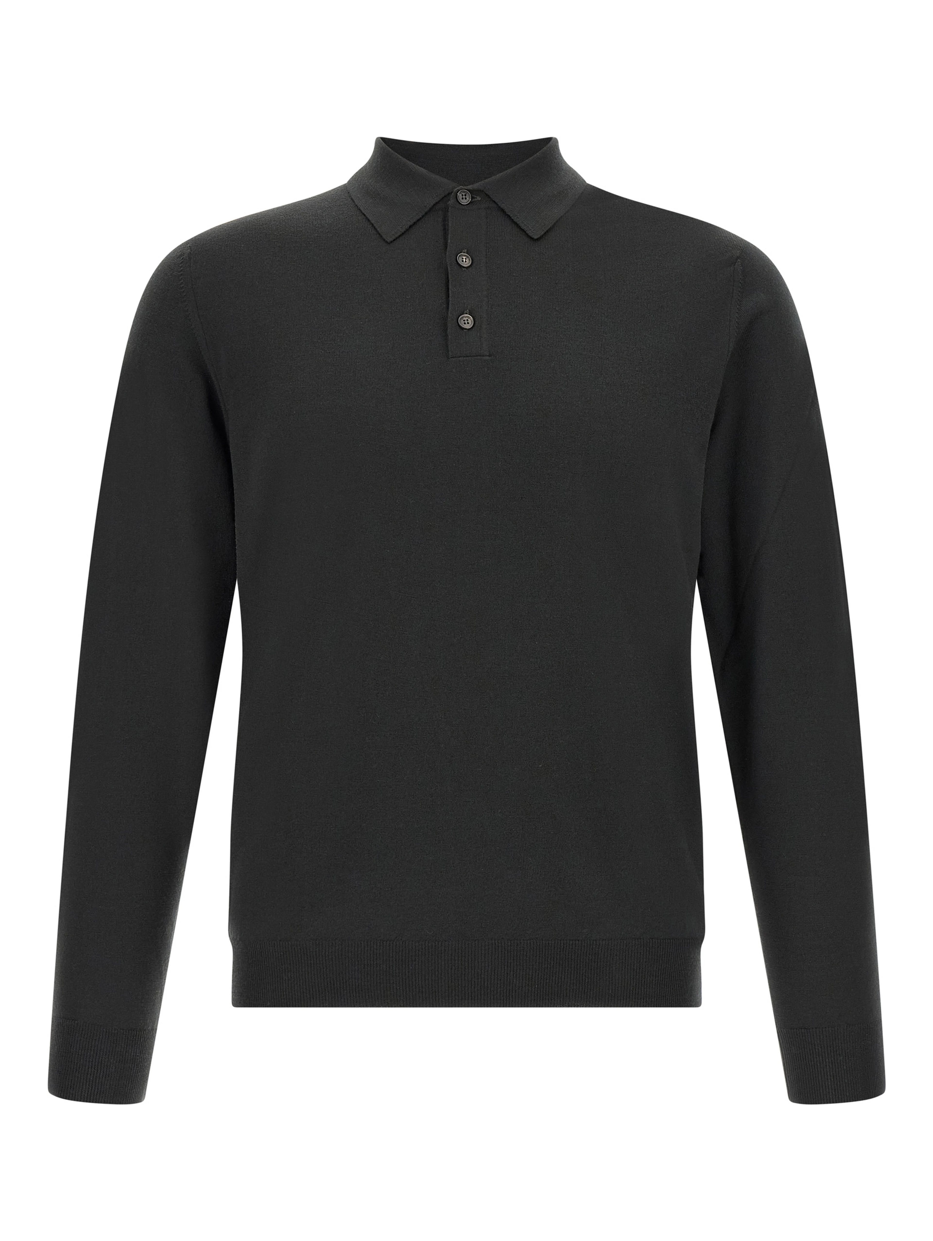 Bicolor Virgin Wool Polo Shirt