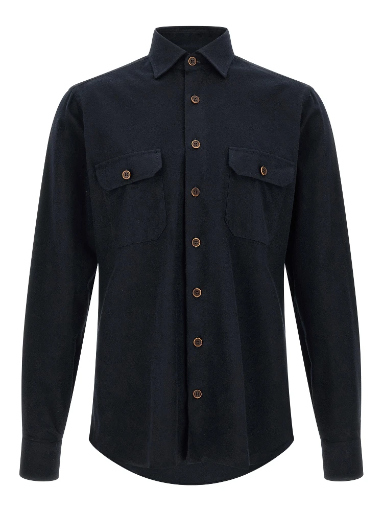 Blue Cotton Blouse