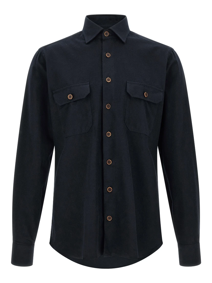 Blue Cotton Blouse