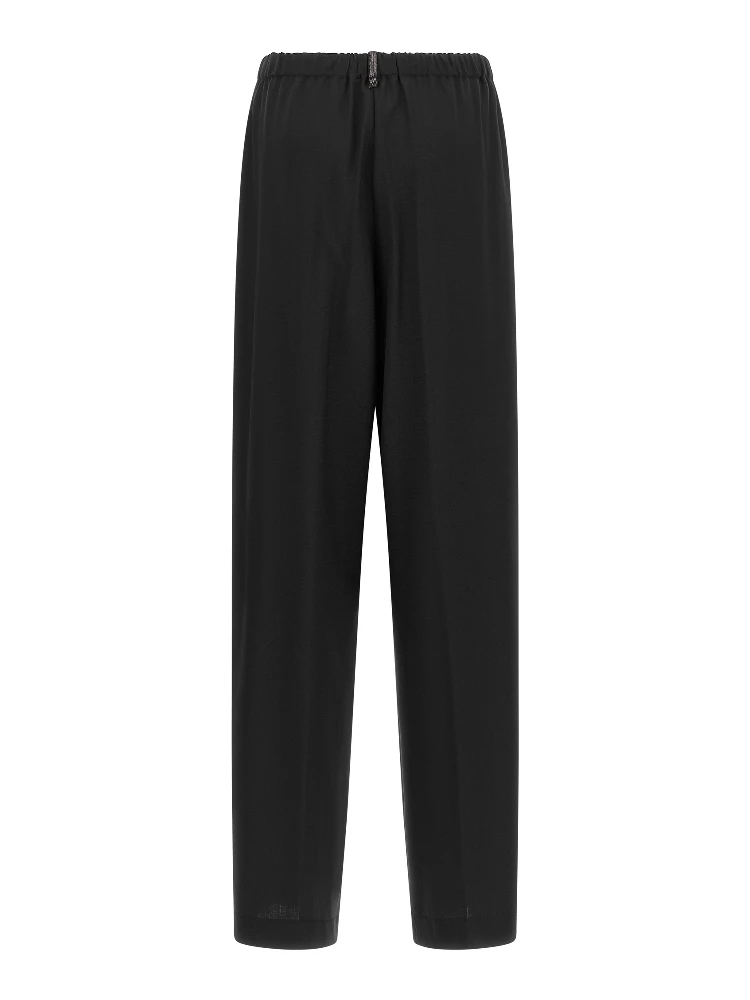 Black Virgin Wool Casual Pants alternative
