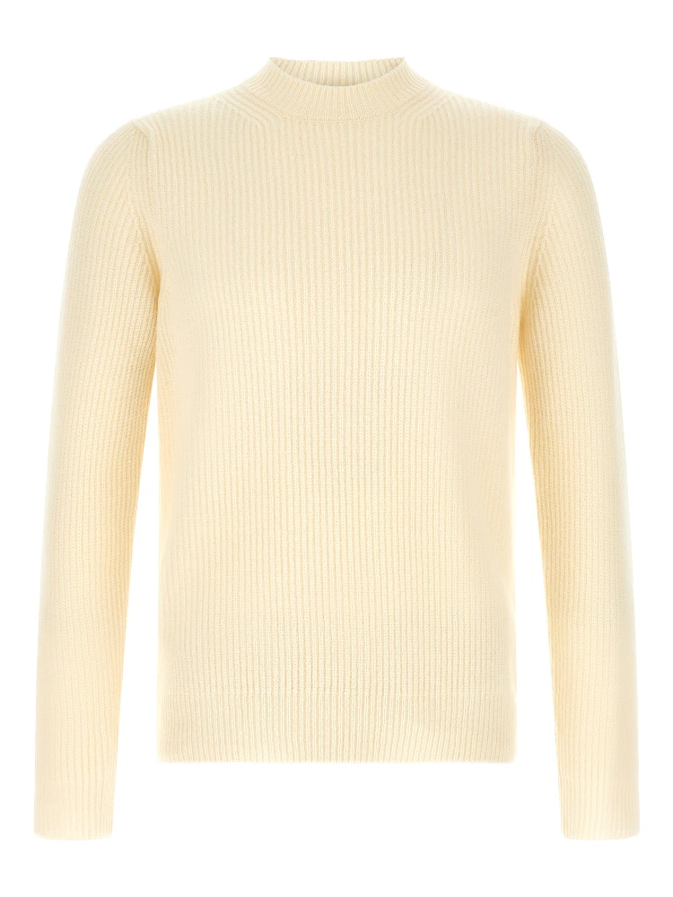 White Virgin Wool Cardigan