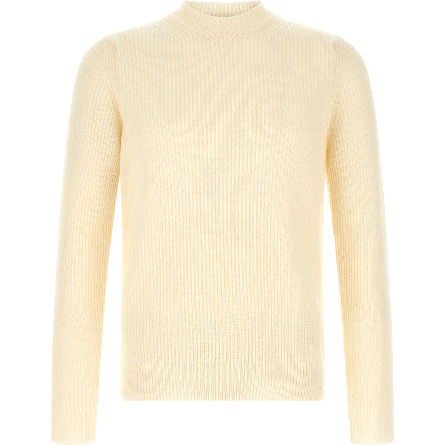 White Virgin Wool Cardigan