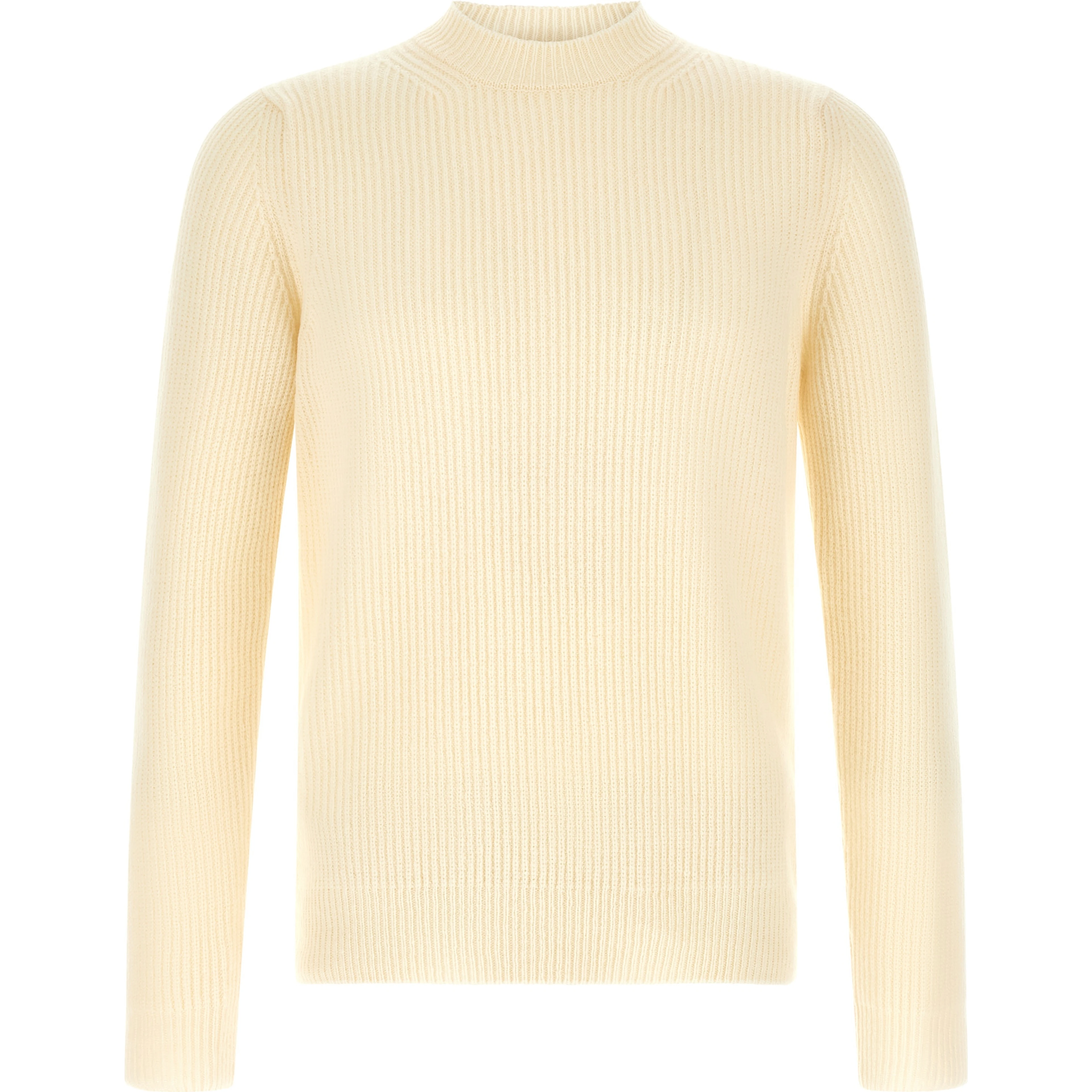 White Virgin Wool Cardigan