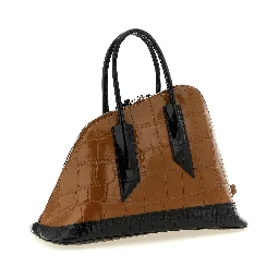 Brown Calf Leather Bos Taurus Handbag