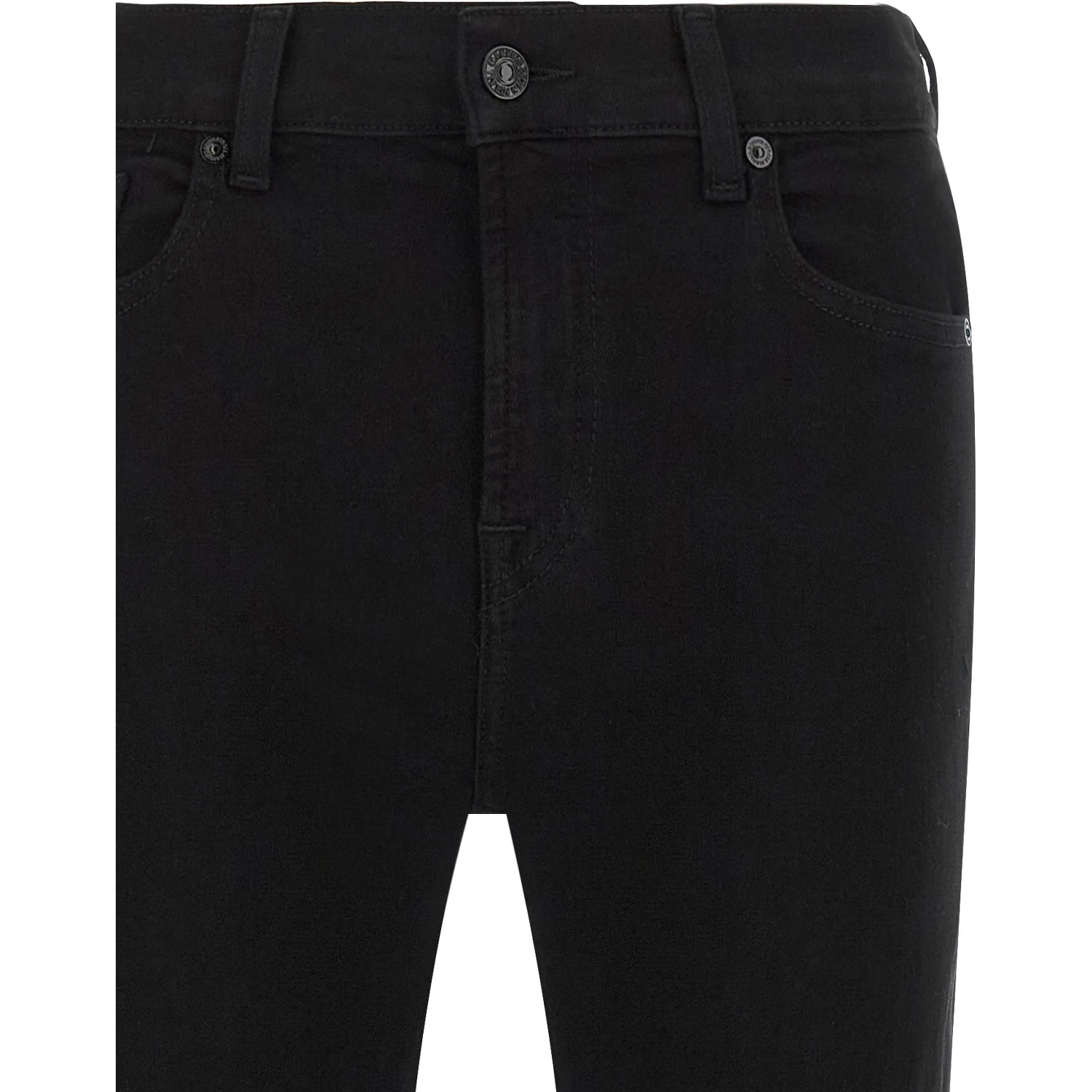 Black Cotton Bootcut Jeans