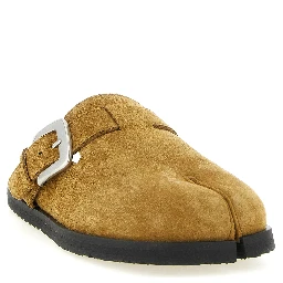 Brown Calfskin Mules