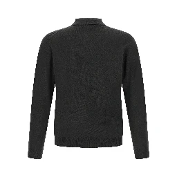 Bicolor Virgin Wool Polo Shirt