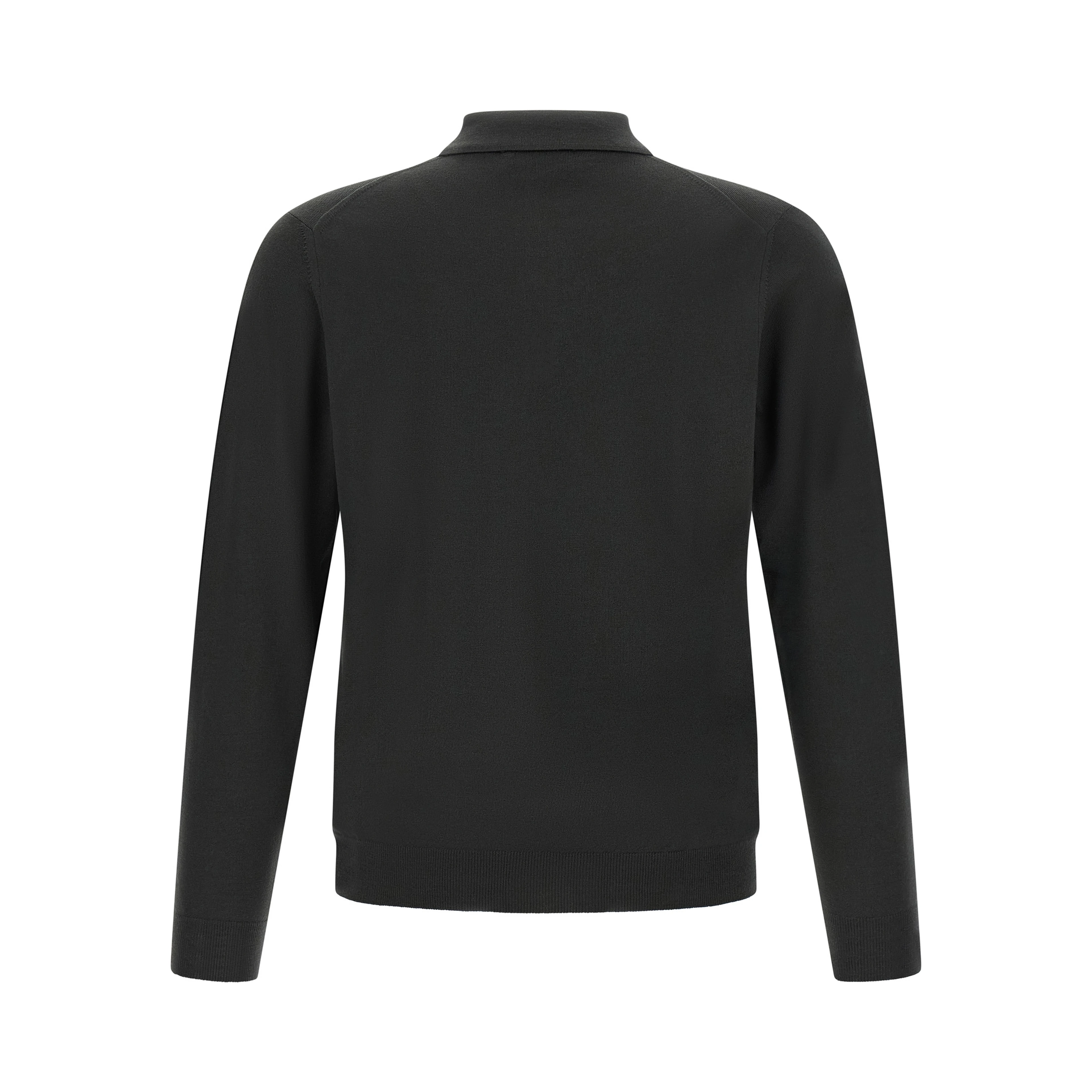 Bicolor Virgin Wool Polo Shirt