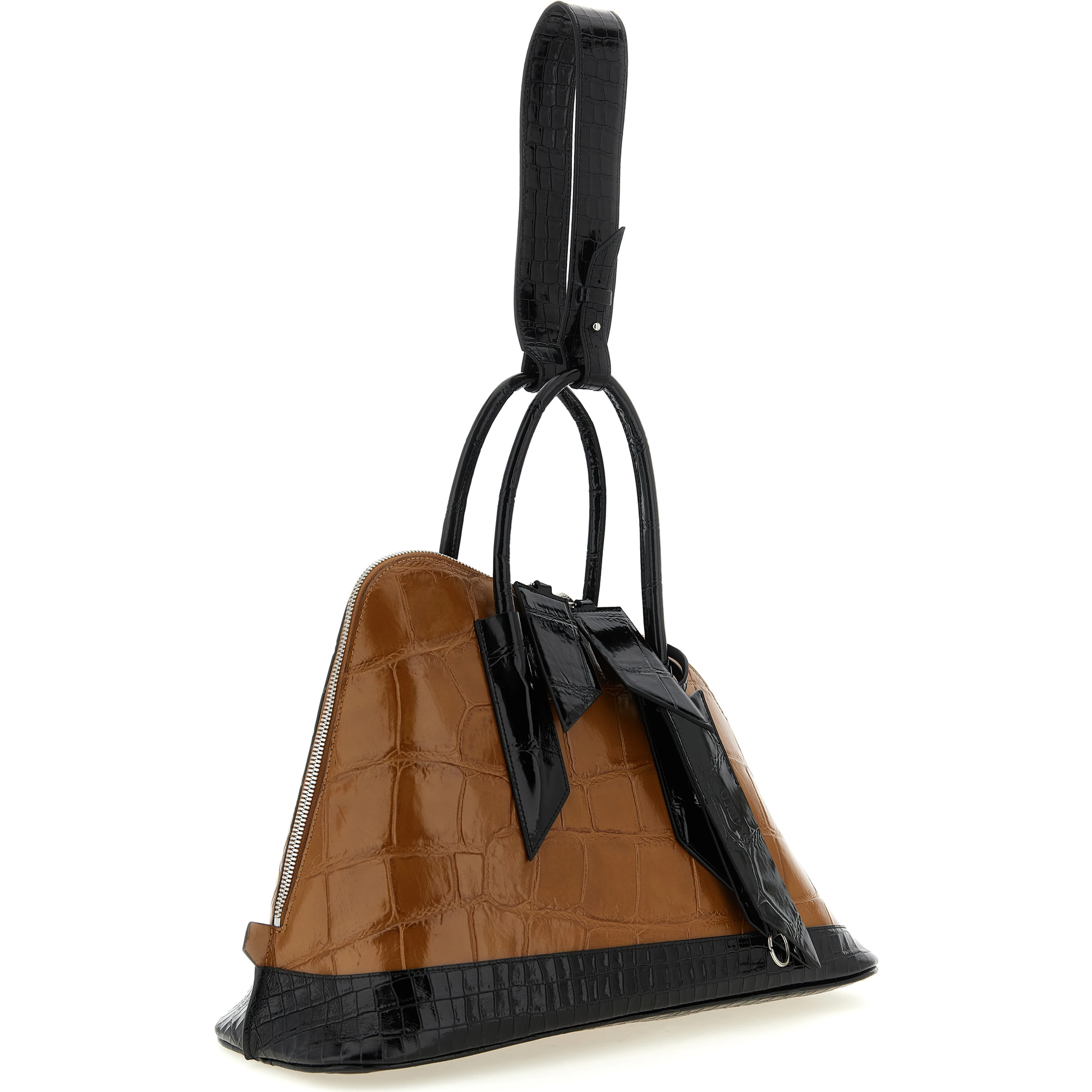 Brown Calf Leather Bos Taurus Handbag