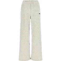 White Organic Cotton Casual Pants