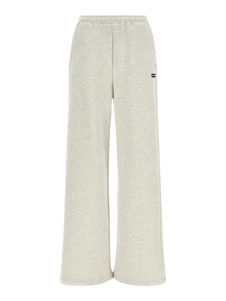 White Organic Cotton Casual Pants