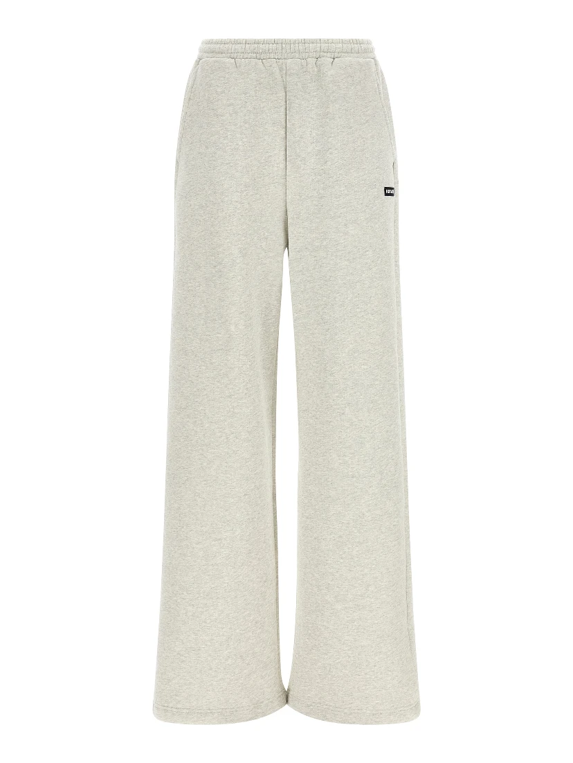 White Organic Cotton Casual Pants