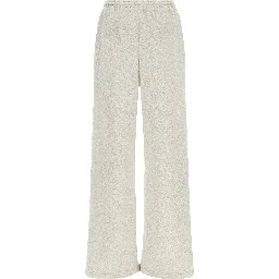 White Organic Cotton Casual Pants