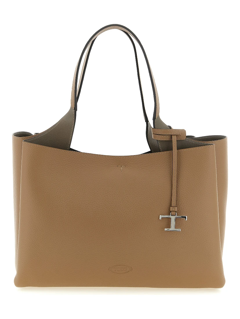 Brown Calfskin Tote Bag