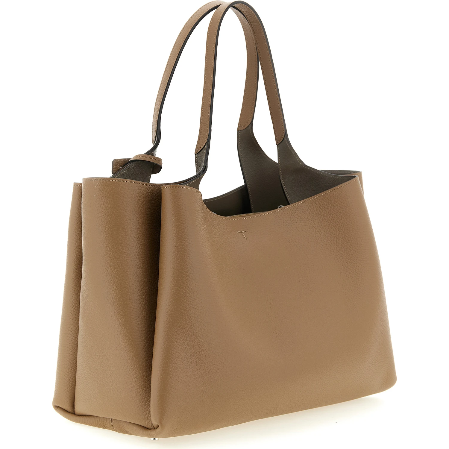 Brown Calfskin Tote Bag