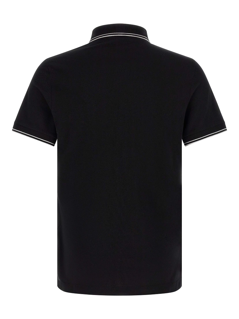 Black Cotton Polo Shirt