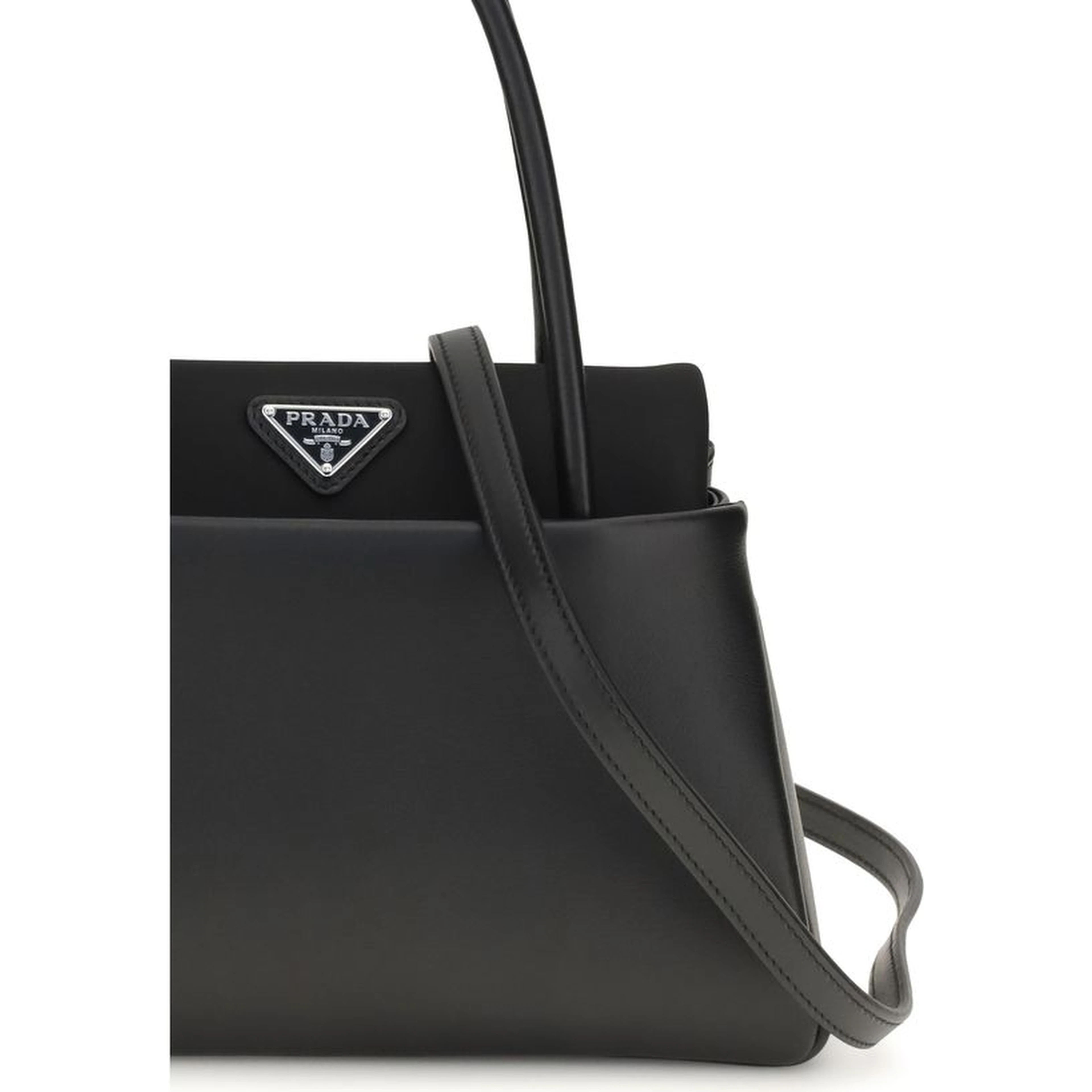 Black Calf Leather Bos Taurus Handbag