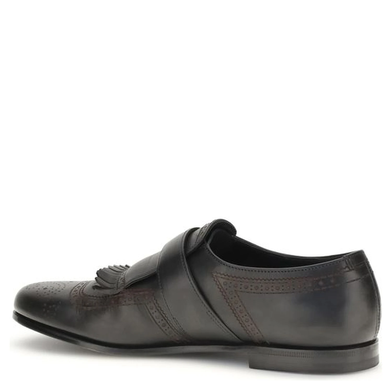 Black Calf Leather Bos Taurus Slip-On Loafers