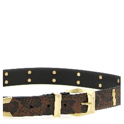 Gray Calfskin Regular Belt