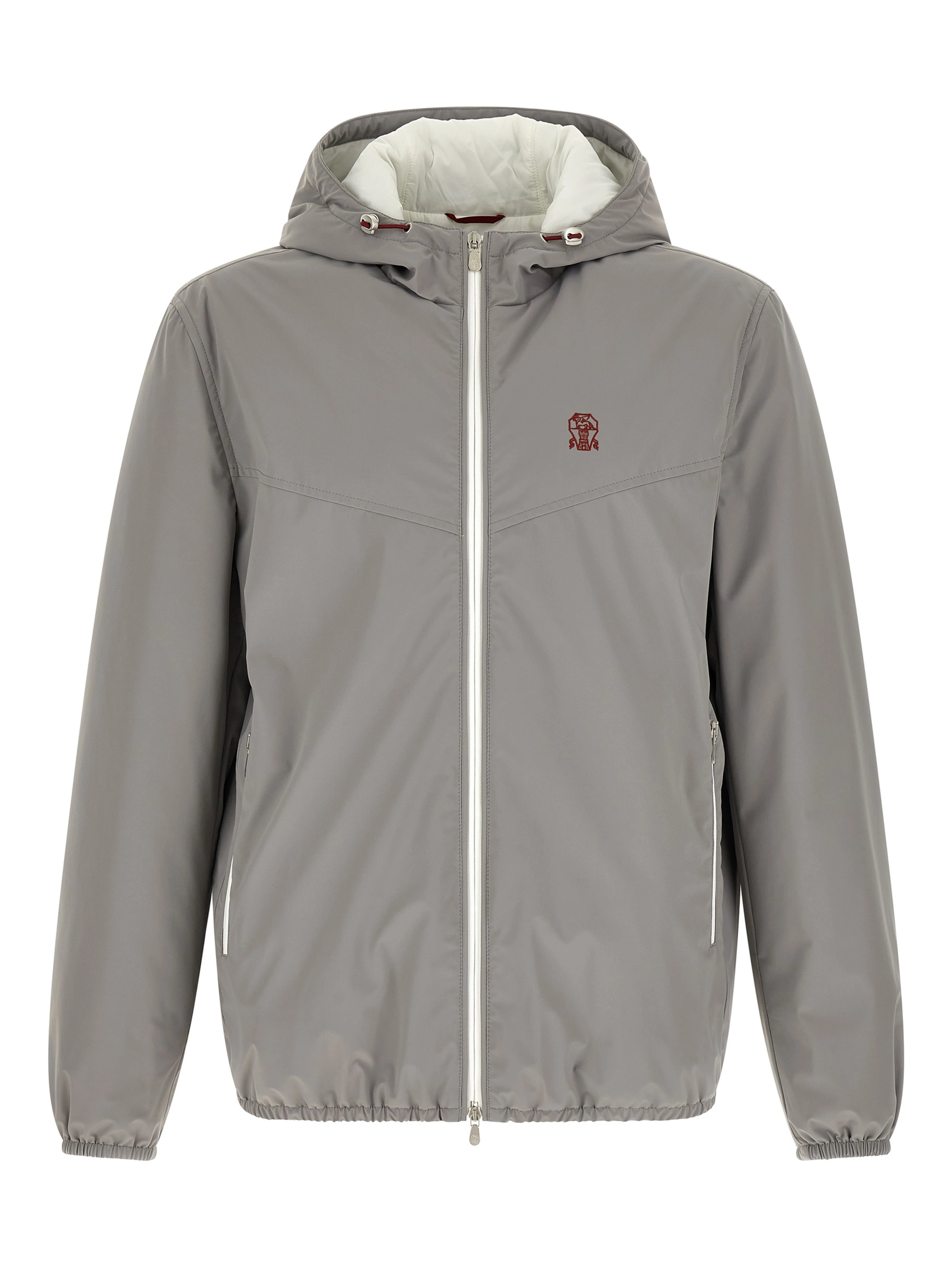Gray Polyamide Shell Jacket