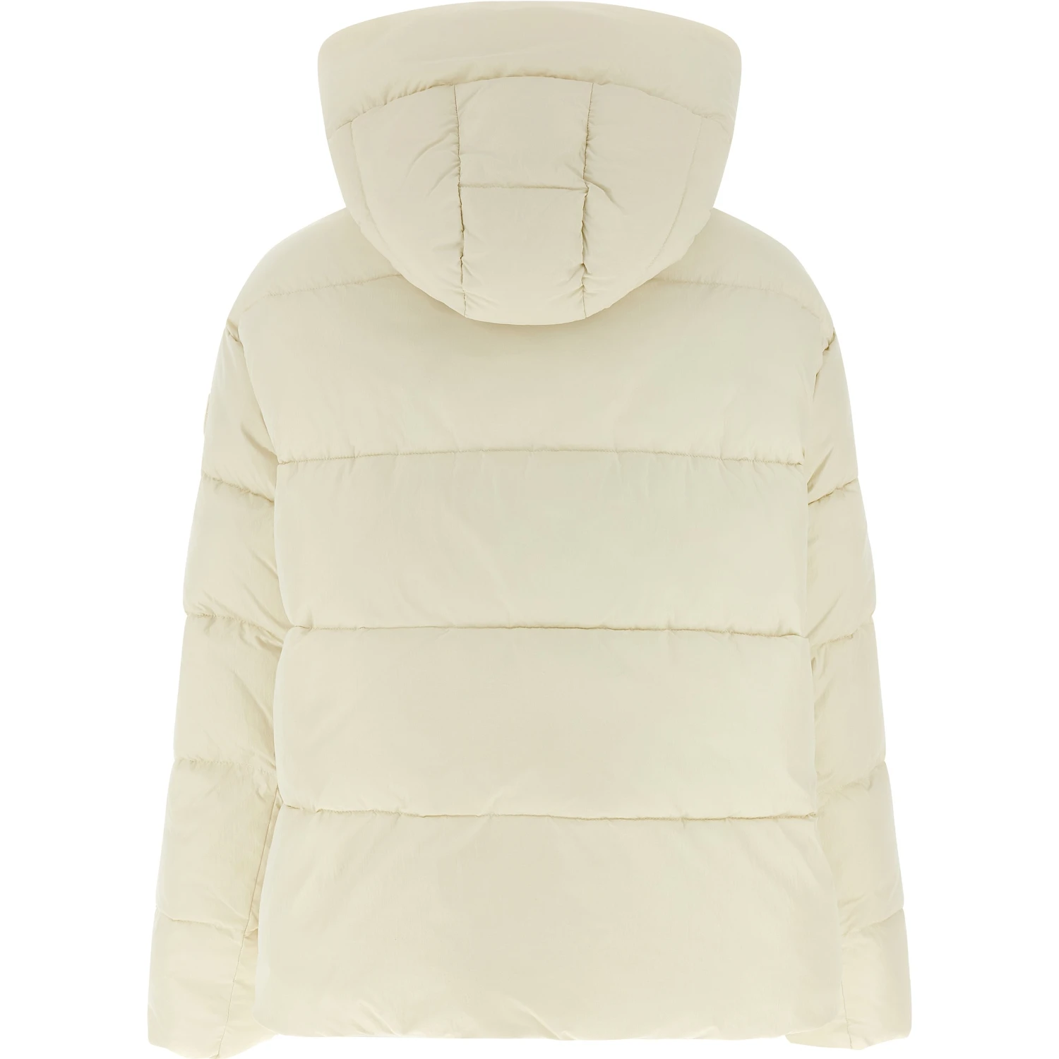 Beige Polyamide Full-Length Jacket