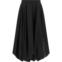 Black Polyamide Mini Skirt
