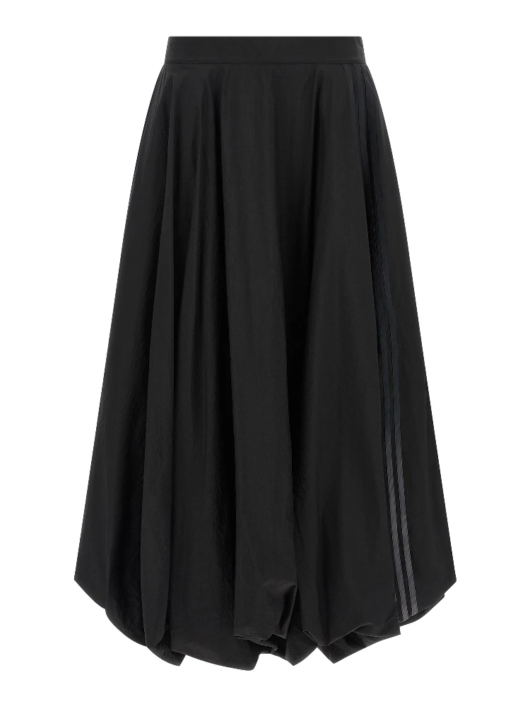 Black Polyamide Mini Skirt