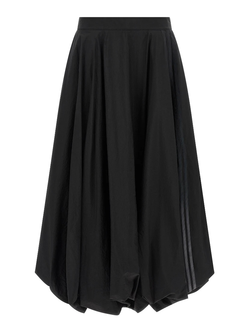 Black Polyamide Mini Skirt
