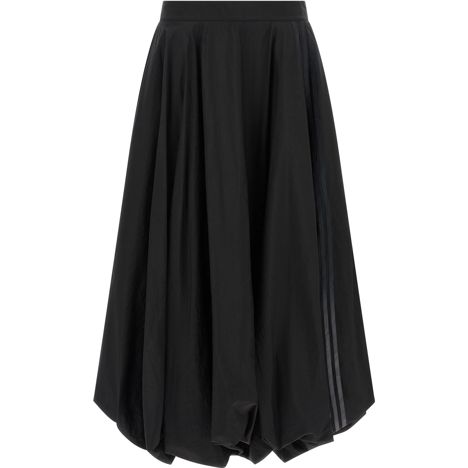 Black Polyamide Mini Skirt