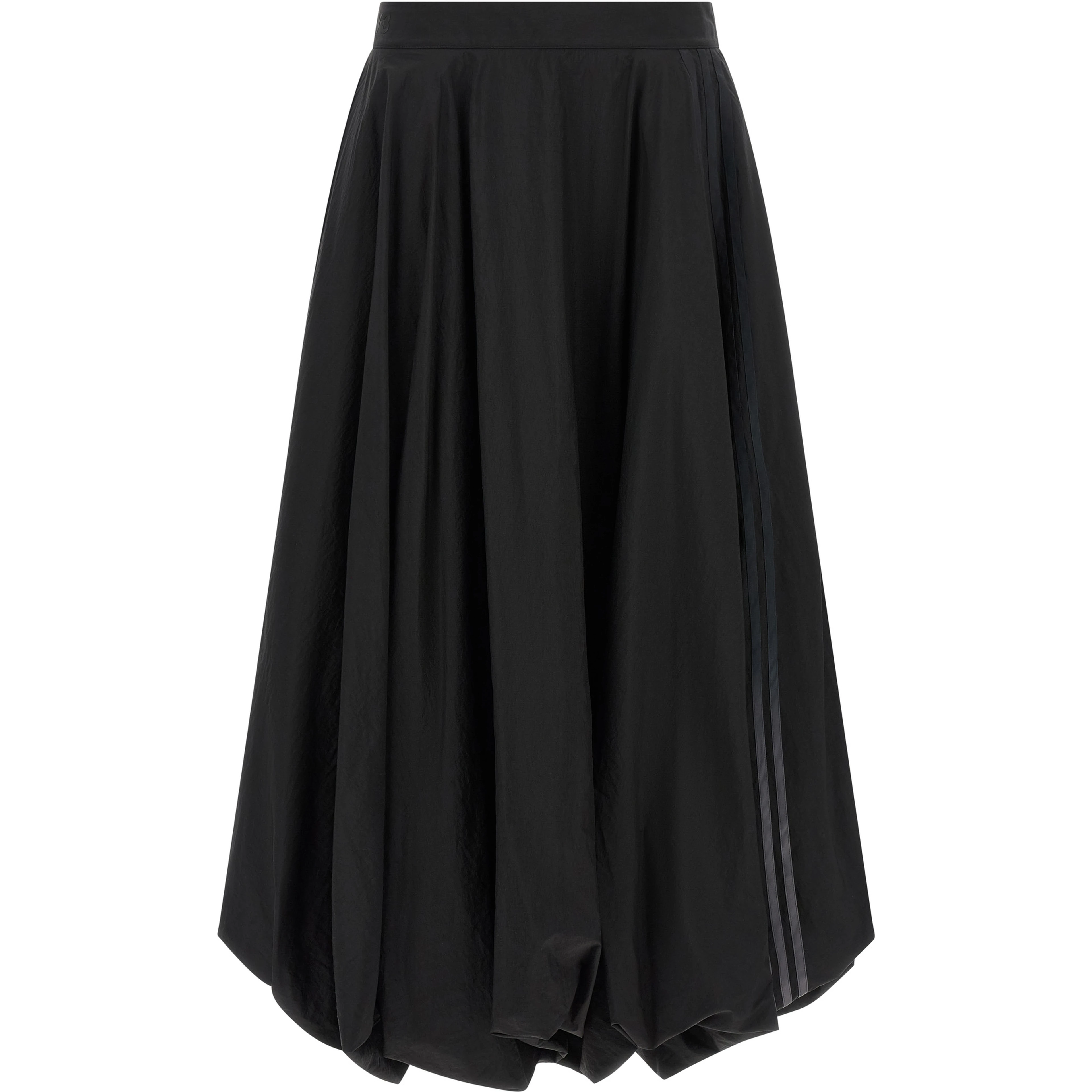 Black Polyamide Mini Skirt