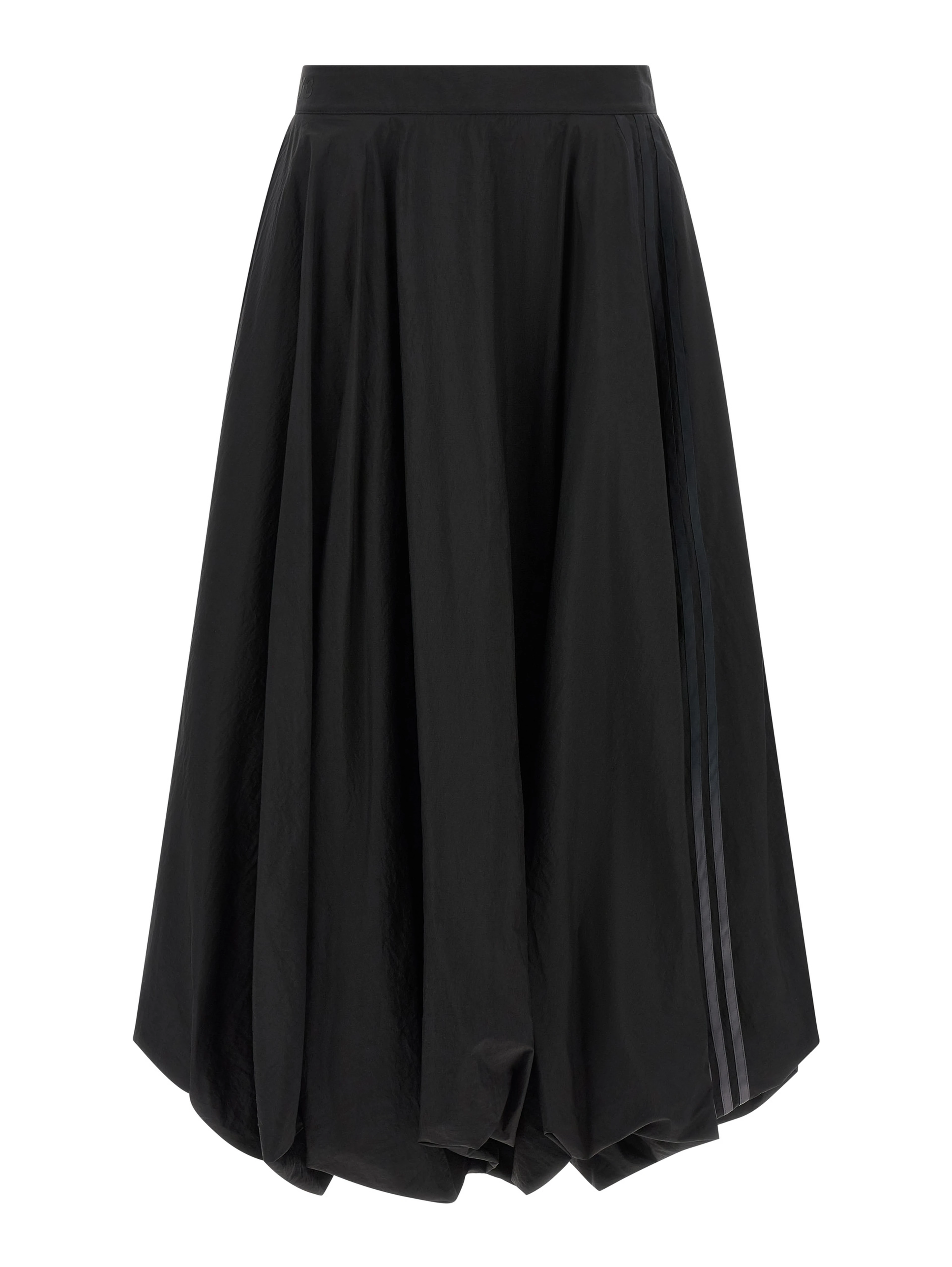 Black Polyamide Mini Skirt