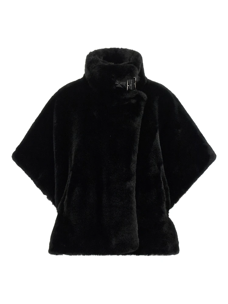 Black Polyester Coat