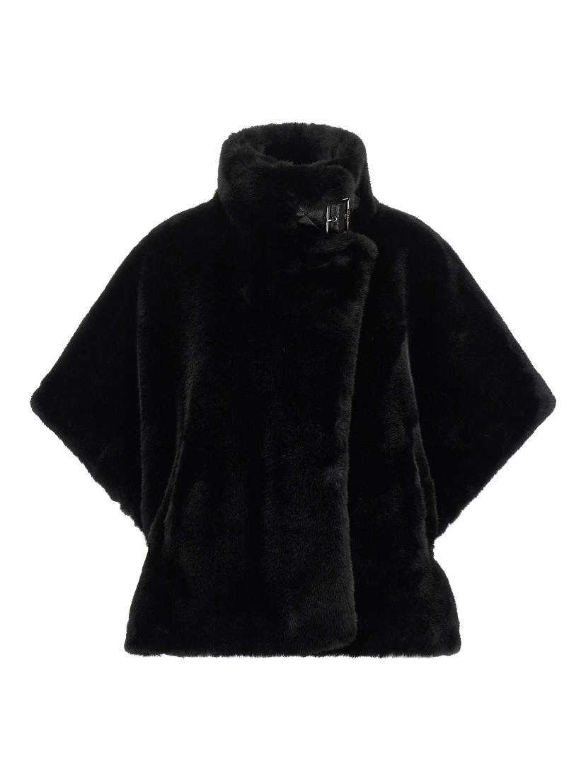 Black Polyester Coat