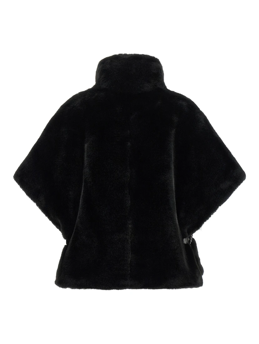 Black Polyester Coat