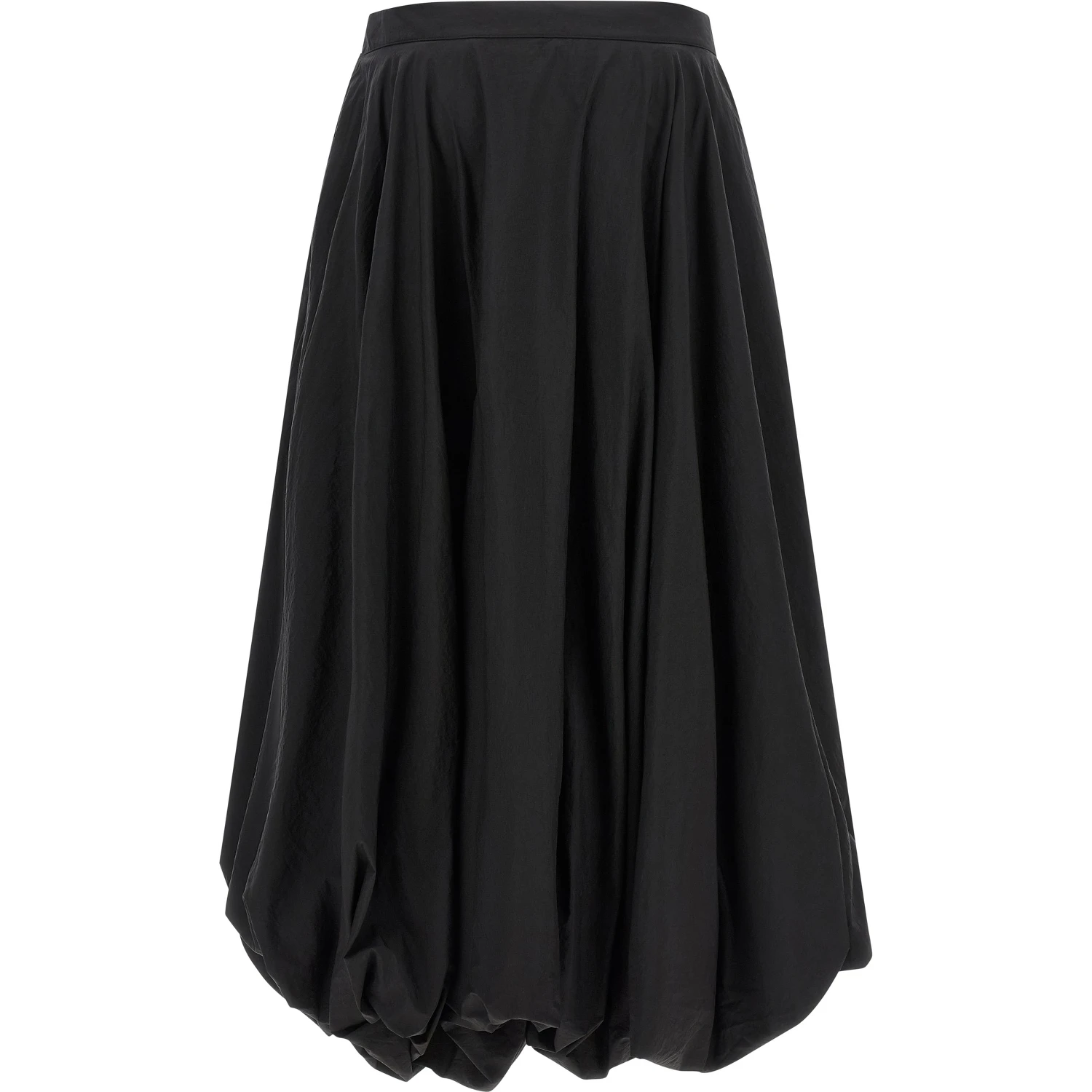 Black Polyamide Mini Skirt