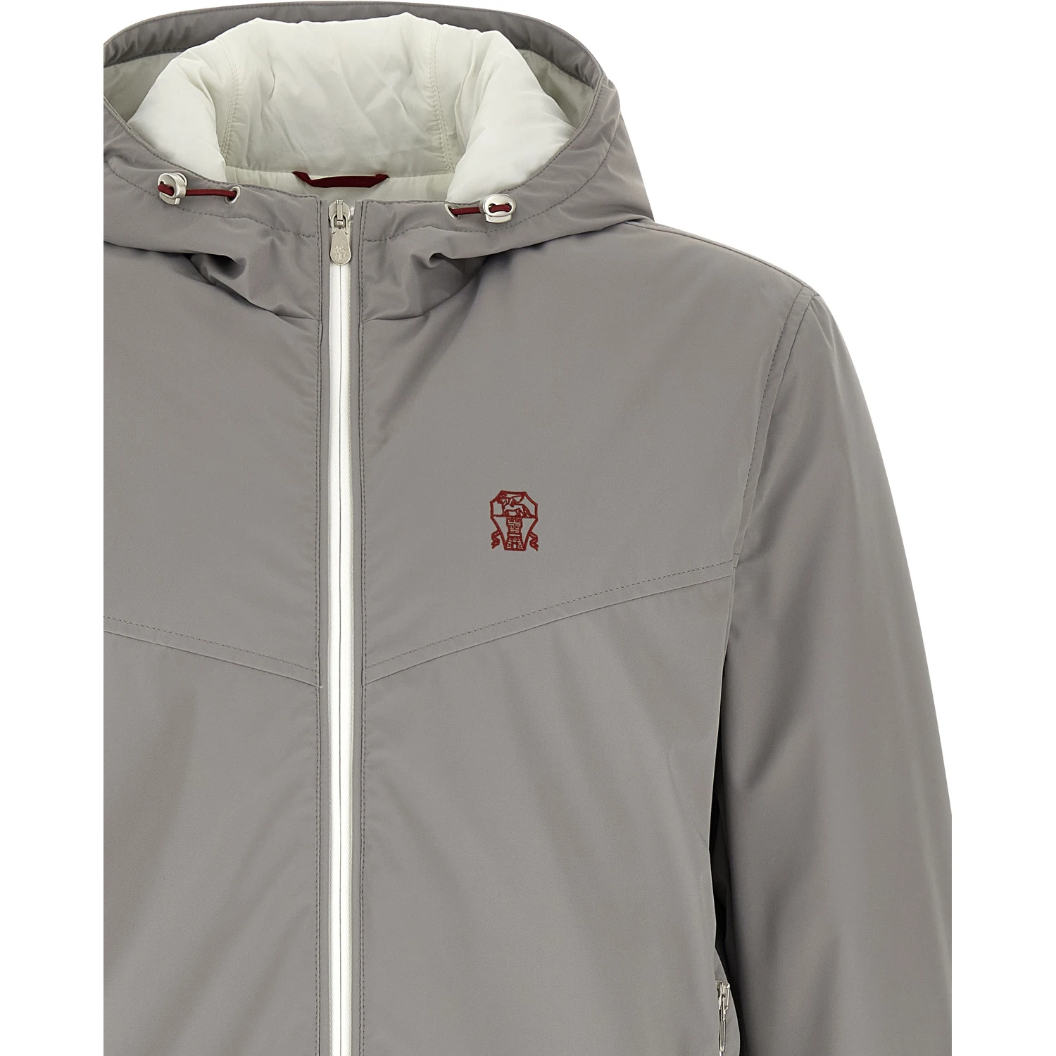 Gray Polyamide Shell Jacket