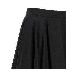 Black Polyamide Mini Skirt