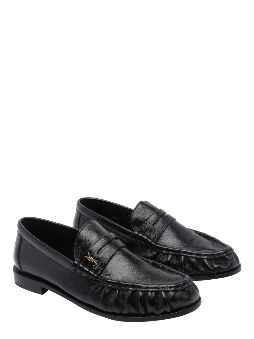 SAINT LAURENT Flat shoes Black