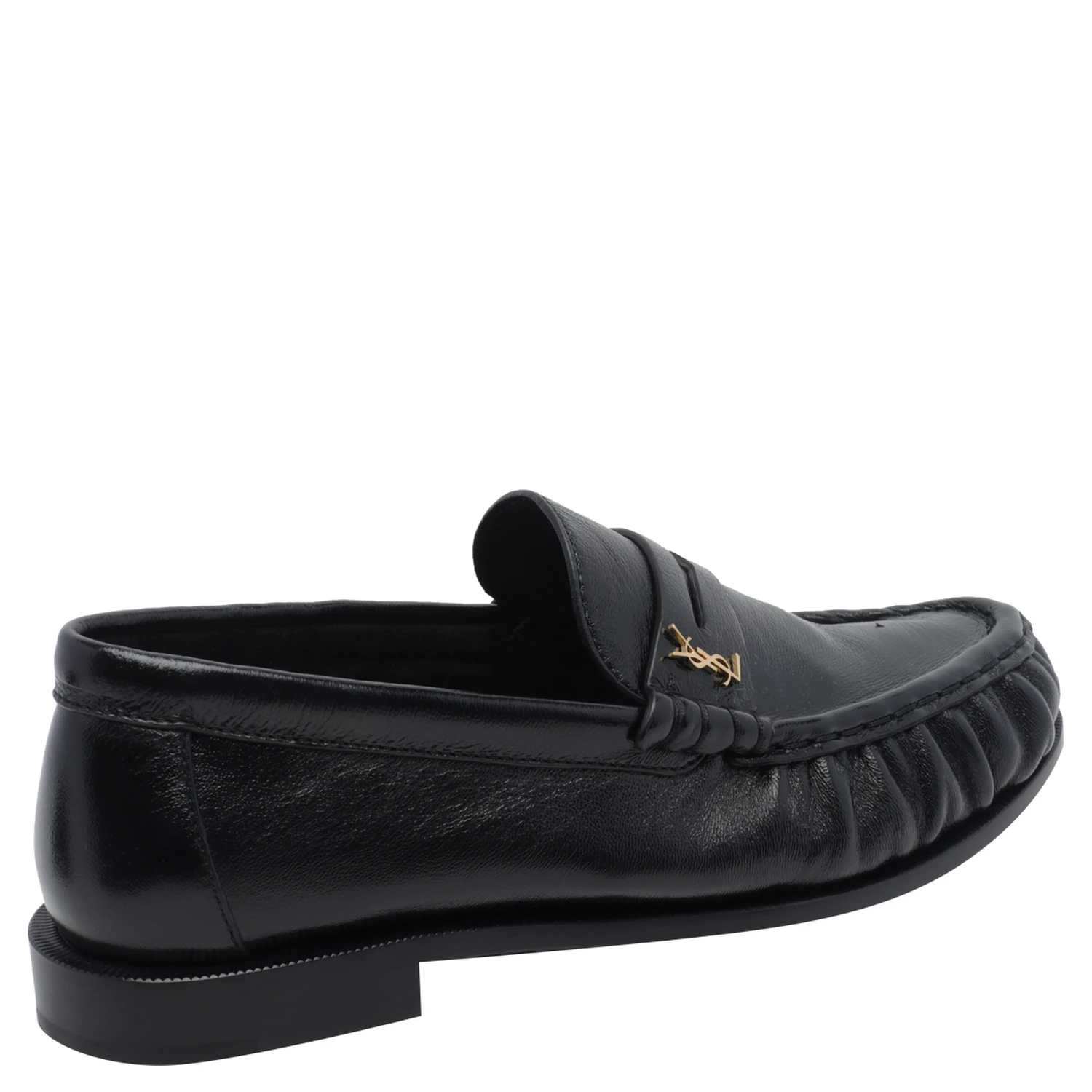 SAINT LAURENT Flat shoes Black