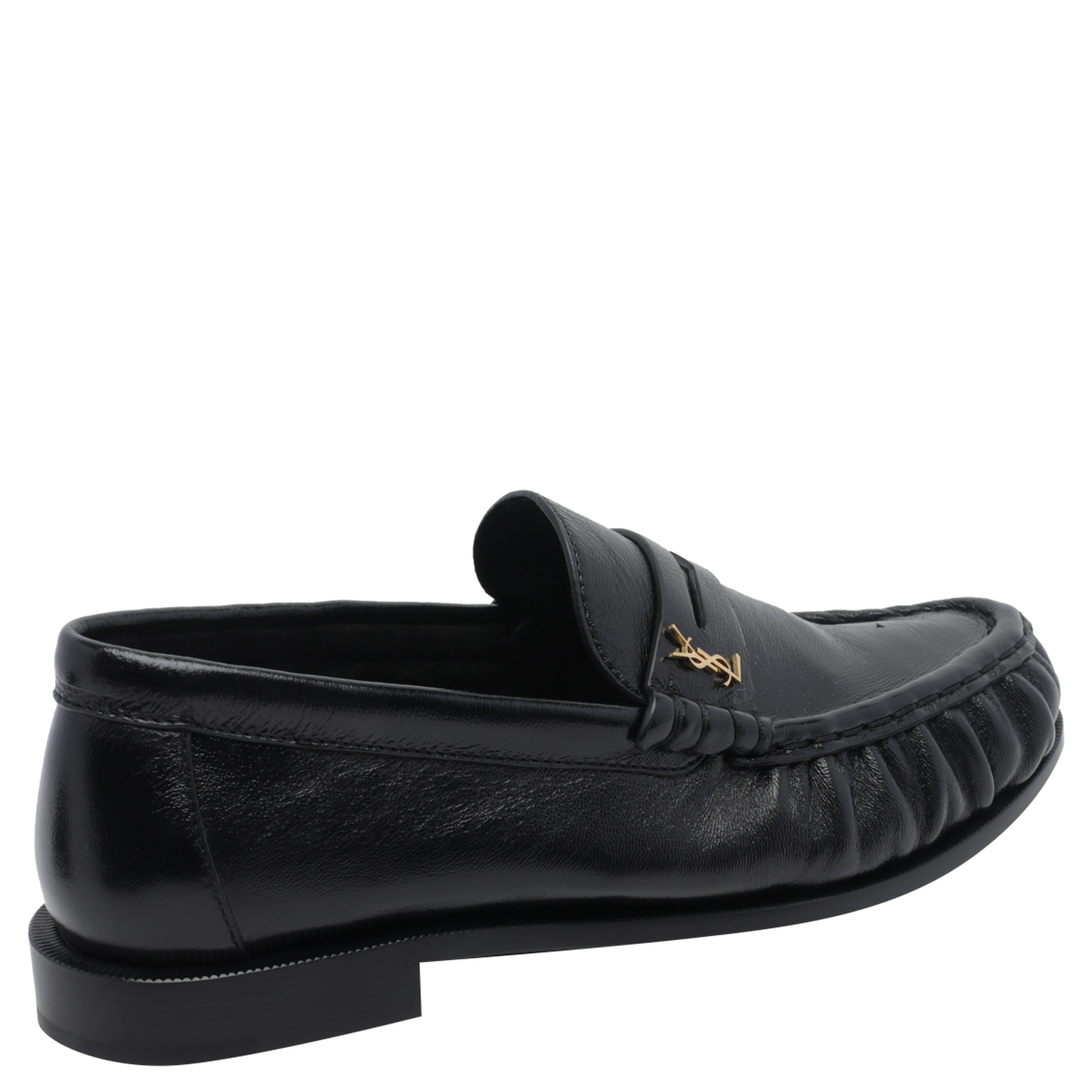 SAINT LAURENT Flat shoes Black