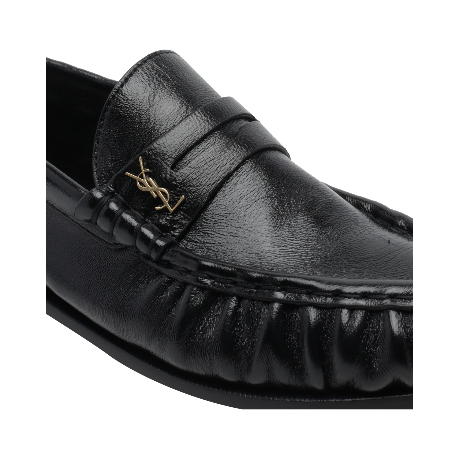 SAINT LAURENT Flat shoes Black