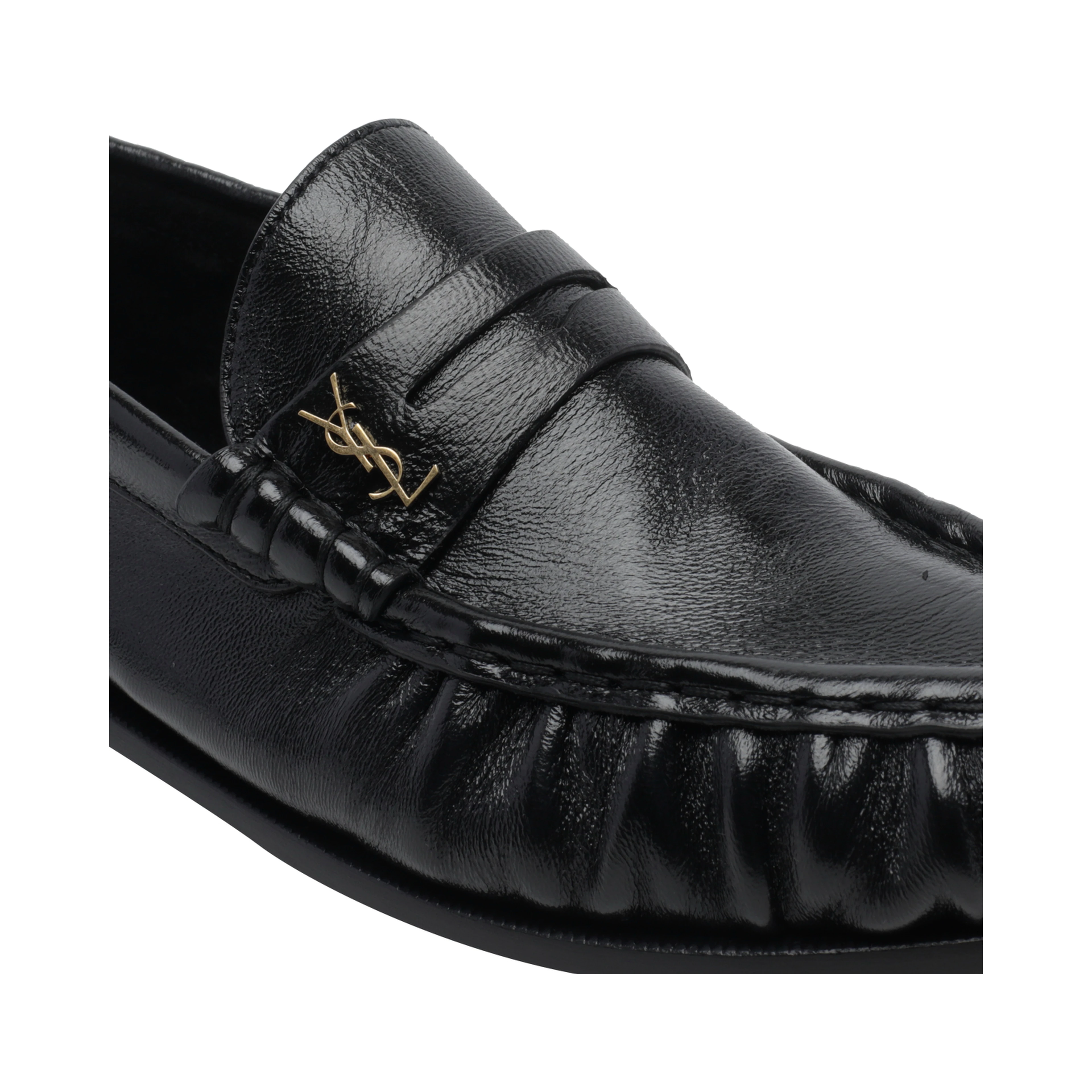 SAINT LAURENT Flat shoes Black